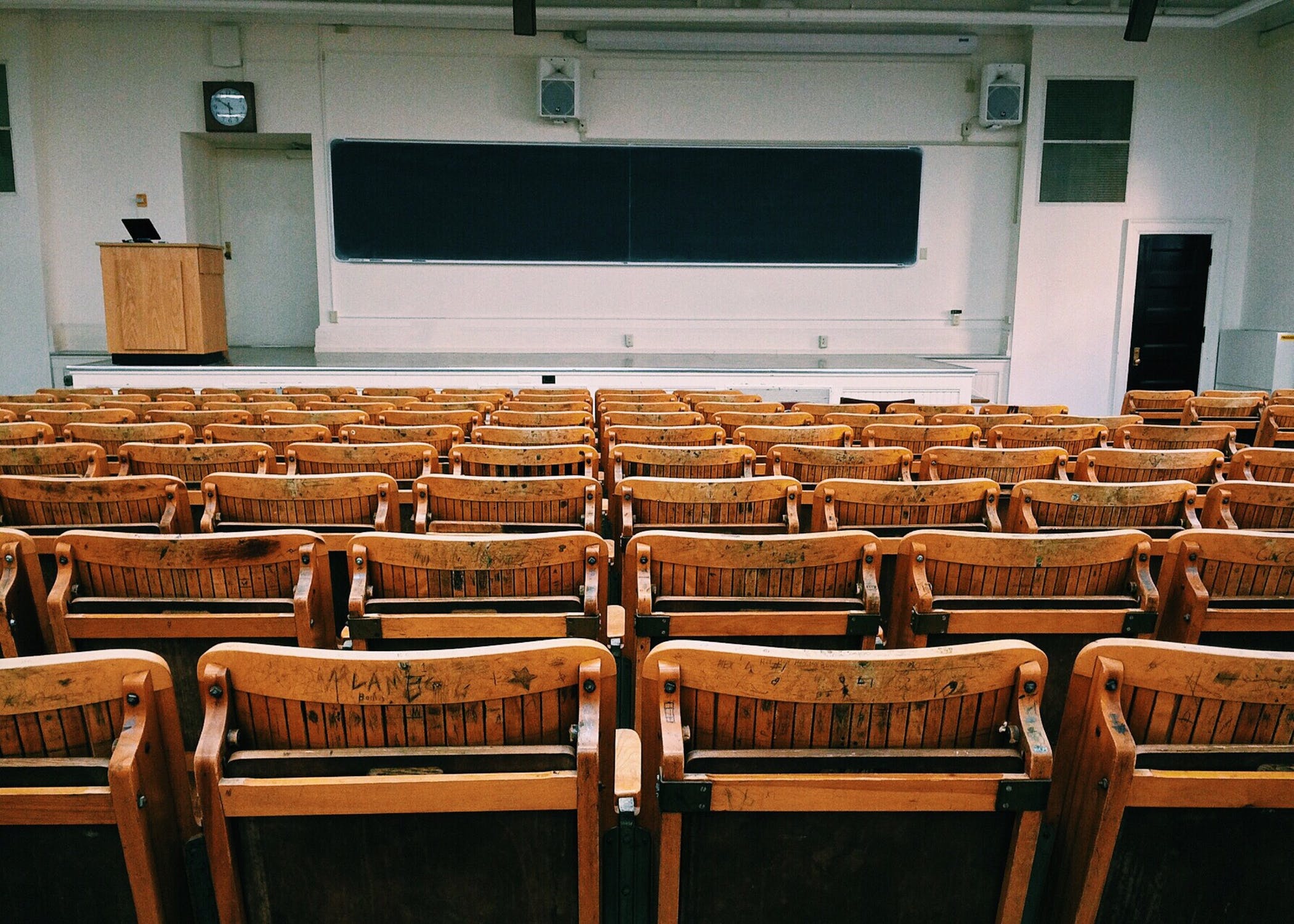 Empty lecture hall